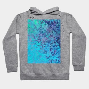 sky blue dark blue texture art Hoodie